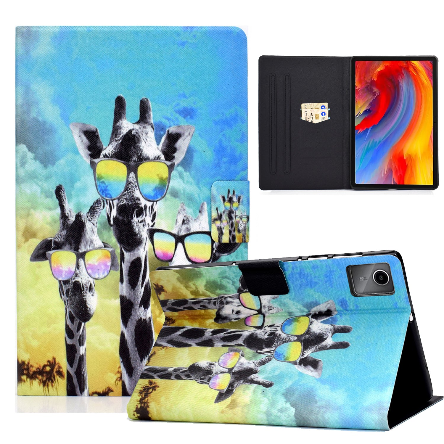 For Lenovo Tab M11 / Xiaoxin Pad 11 2024 Case Card Holder Pattern Leather Tablet Cover For Lenovo Tab M11 / Xiaoxin Pad 11 2024 Case Card Holder Pattern Leather Tablet Cover